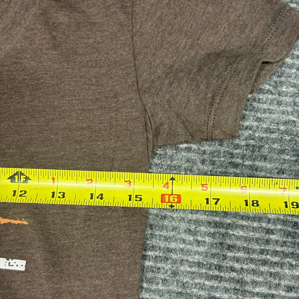 Harley Davidson Womens T Shirt Brown V Neck Short Sleeve Hunter Moon Lafayette - Picture 2 of 5
